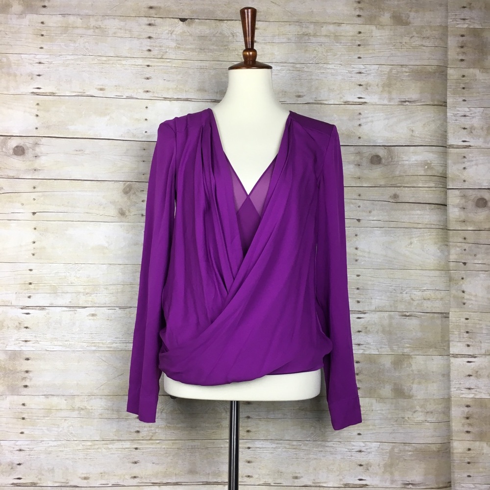 Diane von Furstenberg Issie faux wrap Silk Blouse
